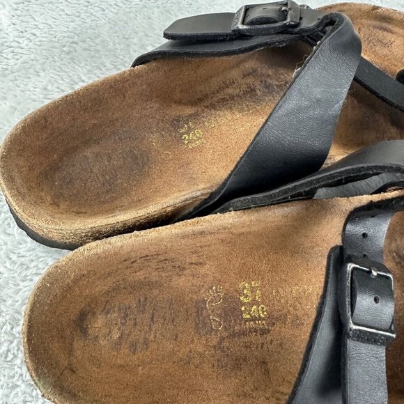 Birkenstock Mayari Black Leather Sandals Women’s Size 37 EU - Picture 9 of 9